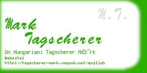 mark tagscherer business card